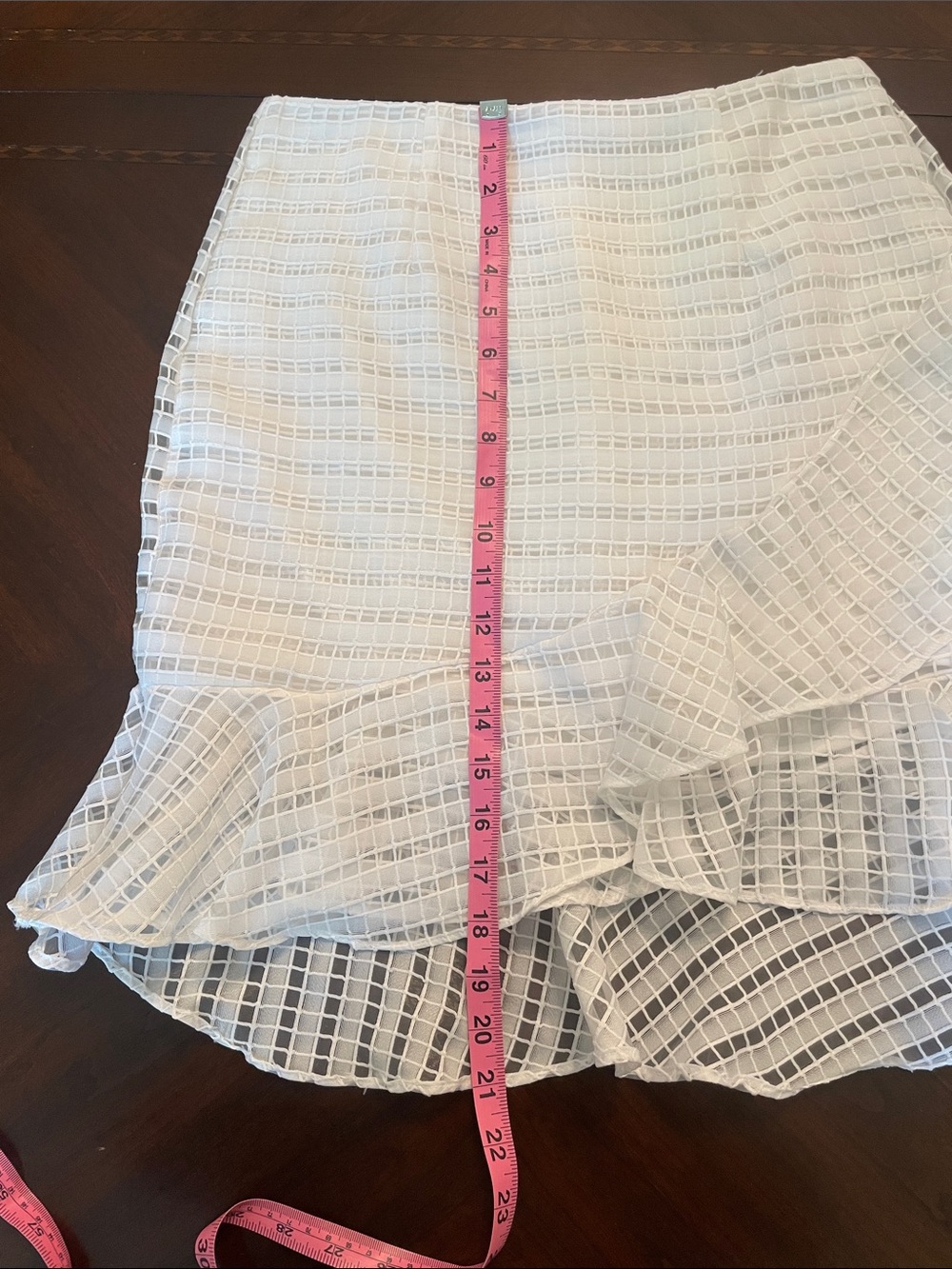 A New Day White Ruffle Skirt Size 6 - Picture 7 of 7